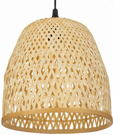 Lampa wisząca BOHO bambusowa czarna E27 PHU09 30cm
