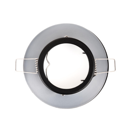 Oczko V-TAC GU10 Wpuszczane Okrągłe Szczelne z szybą IP44 Czarny VT-981 3 Lata Gwarancji