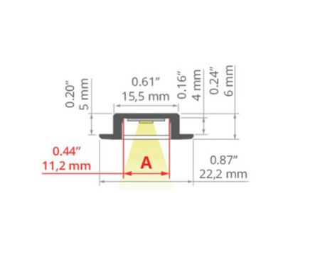 Profil aluminiowy MICRO-NK do mebli Kluś biały lakier 3m