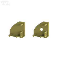 Komplet zaślepek bocznych GOLD P3-1 (1 szt. z otworem, 1 szt bez otworu) (nr kat 770392)