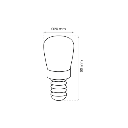 ŻARÓWKA LED DO LODÓWEK E14 3W 3000K