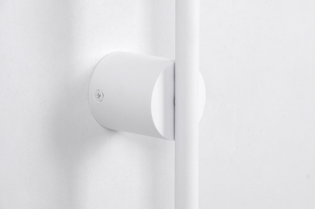 Biały, designerski kinkiet z dwoma kołami K-5324 z serii PERO