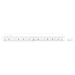 Kluś Taśma LED KWP-SEBLUE-1210-24-8, lm/m, 4.8 W/m, IP65