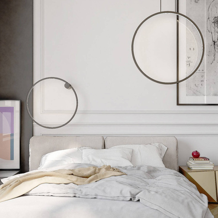 Mirror kinkiet mały czarny LP-999/1W S BK