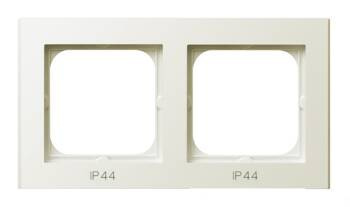 Ramka podwójna do łączników IP-44 Sonata Ospel Ecru