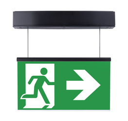 Oprawa ewakuacyjna natynkowa SUPREMA LED D-std SA 3H CT IP54 NT-S [BLK] / 94671