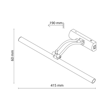 AMBE CHROM KINKIET LED 12W