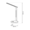Lampka biurkowa Bruno White 5W LED RGB