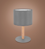 Lampka nocna stołowa Deva Graphite 1x E27 szara