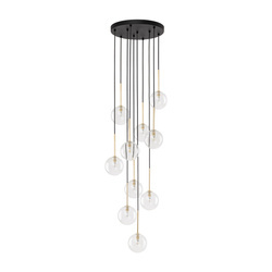 Lampa wisząca NILOS Black/Gold 10xG9