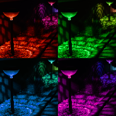 Słupek Solarny Tom RGB IP44 2-pak