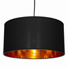 Lampa wisząca z abażurem duża Oro czarna