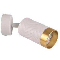 Lampa ścienno-sufitowa ARRAS 1 biało-złota GU10