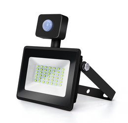 Halogen LED 50W z czujnikiem ruchu PIR barwa zimna 6400K