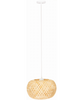 Bambusowa lampa wisząca  E27 Boho 35cm biała