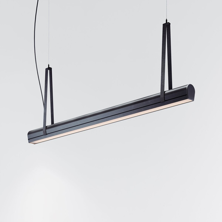 Kluś Lampa wisząca LED Tulip TU BEAM ZW L=1971mm, mikropryzma liniowa, 46W, 4000K, DALI, CZARNY