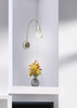 Lampa ścienna kinkiet E14 nikiel mat ARENA 91-94776