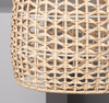 Rattanowa Lampa wisząca pleciona E27 naturalna Boho