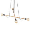 Lampa wisząca HELIX WOOD 4xE27