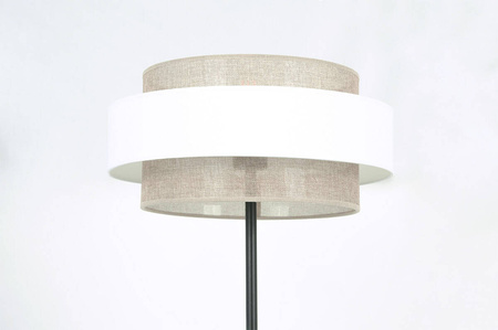 Stylowa lampa podłogowa boho z abażurem fi40cm  K-5275 z serii CEZAR