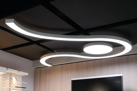 Oprawa MI-SNAKE-05, zwieszana, 136W, 4000K, bez zasilacza, 24VDC, IP20, biały lakier mat RAL9010