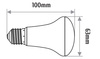 LAMPA LED  R63 E27   7W 6000K 600lm INQ