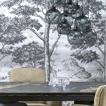 Lampa wisząca CUBUS GRAPHITE 9xE27 koło