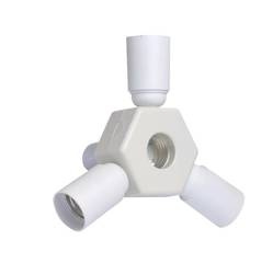 Rozgałęźnik adapter z gniazda E27 NA 4xE27 oprawki pion ELEKTRO