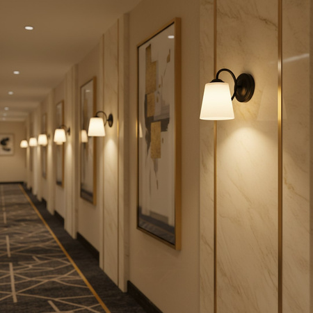 Kinkiet Pafos Black 1xE27