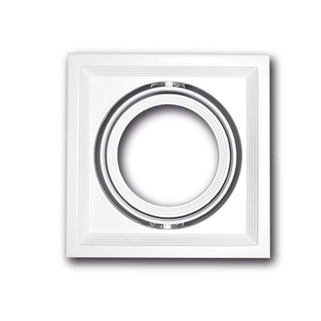 Oczko sufitowe kwadratowe Vito białe dla AR111