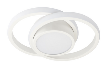 Lampa sufitowa Plafon Lumino biały podwójny okrąg modern LED 30W 4000K