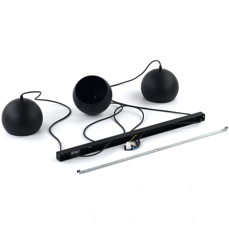 Lampa wisząca ZOE Black 3xE27 S
