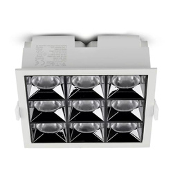 Oprawa V-TAC Downlight SAMSUNG CHIP 36W UGR19 CRI90+ 12st VT-2-36 5700K 2880lm 5 Lat Gwarancji