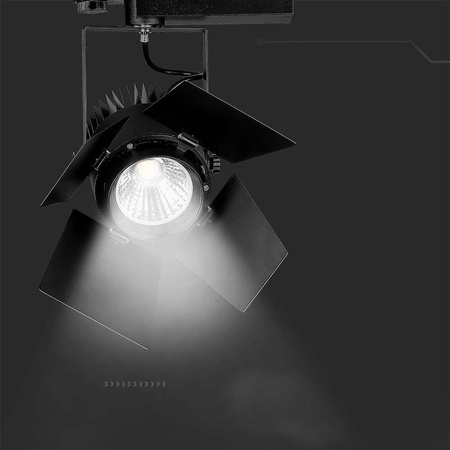 Oprawa Szynosystem 3F V-TAC 33W LED SAMSUNG CHIP CRI90+ Czarna VT-433 3000K 3000lm 5 Lat Gwarancji