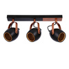 Lampa czarno-miedziana regulowana spot E14 3x40W Anica 93-82589