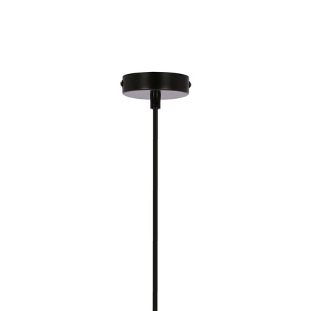 Dunca Lampa Wisząca 32 Czarny 1X40 E27 Klosz Ciemny Orzechowy