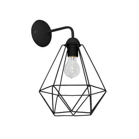 Kinkiet BASKET BLACK 1xE27 czarny