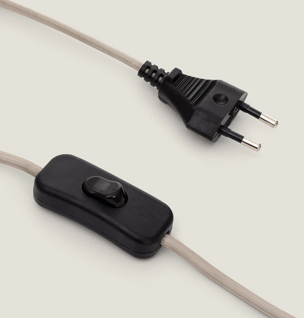 Metalowa lampka stołowa nocna 1xE27 HARISH kaszmir