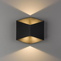 Nowodvorski Kinkiet zewnętrzny natynkowy czarny TRIANGLES LED