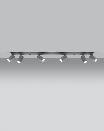 Plafon RING 6L szary