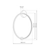 Lampa sufitowa Saturno Black 25W LED