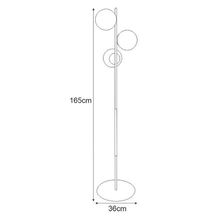 Lampa podłogowa K-4956 z serii TAMBO