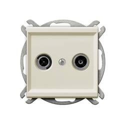 Gniazdo RTV przelotowe 10-dB Ospel Sonata Ecru