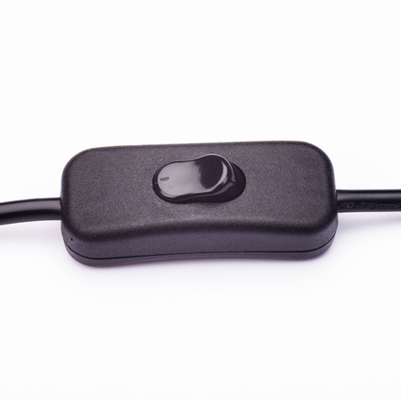 Przewód kabel z wtyczką PVC 4m czarny