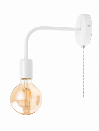 Kinkiet LOFT E27 WST052 biały włącznik on/off