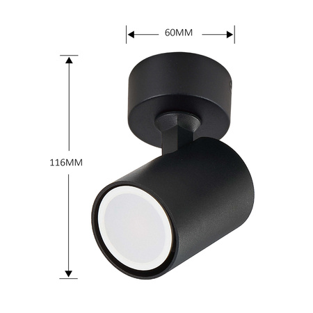 Lampa Spot Snow 1xGU10 czarna