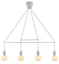 Lampa wisząca biała matowa 4x40W regulowana E27 Alto Candellux 34-70906