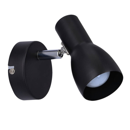 Lampa ścienna kinkiet 1X40W E14 czarny matowy PICARDO 91-50618