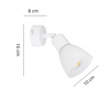 Lampa spot Malta 1xE14 biała 