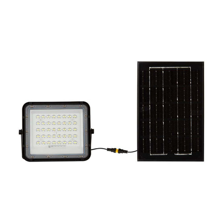 Projektor LED Solarny V-TAC 6W Pilot, AUTO, Timer, IP65 Czarny VT-40W 6400K 400lm